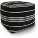  Aurelio Pouf - Black Stripe - Cevillo, Cevillo.com, Decor & Accessories, Living Room, Poufs
