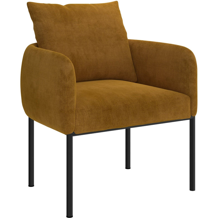  Petrie Accent Chair - Mustard with Black Leg - Accent Chairs, Best Sellers, Cevillo, Cevillo.com, Chairs, Living Room, Lounge Chairs