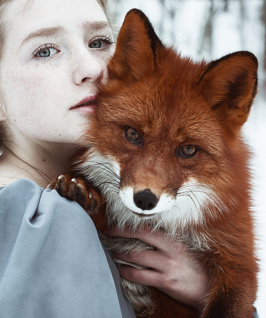 Polina Partsevskaya and Alice, the Fox by Alexandra Bochkareva