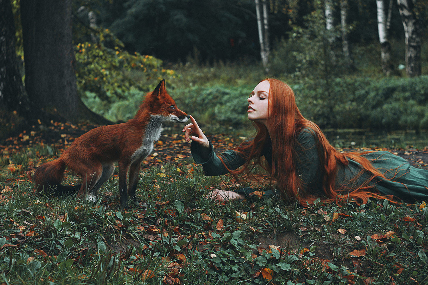 Olga Moskvina and Alice, the Fox by Alexandra Bochkareva