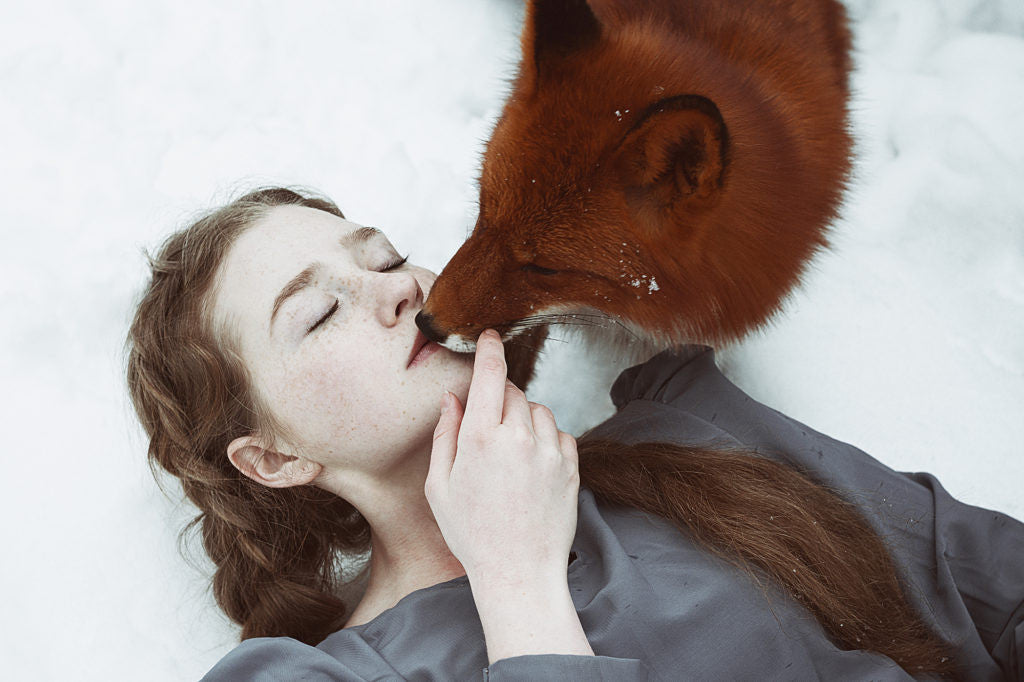 Polina Partsevskaya and Alice, the Fox by Alexandra Bochkareva