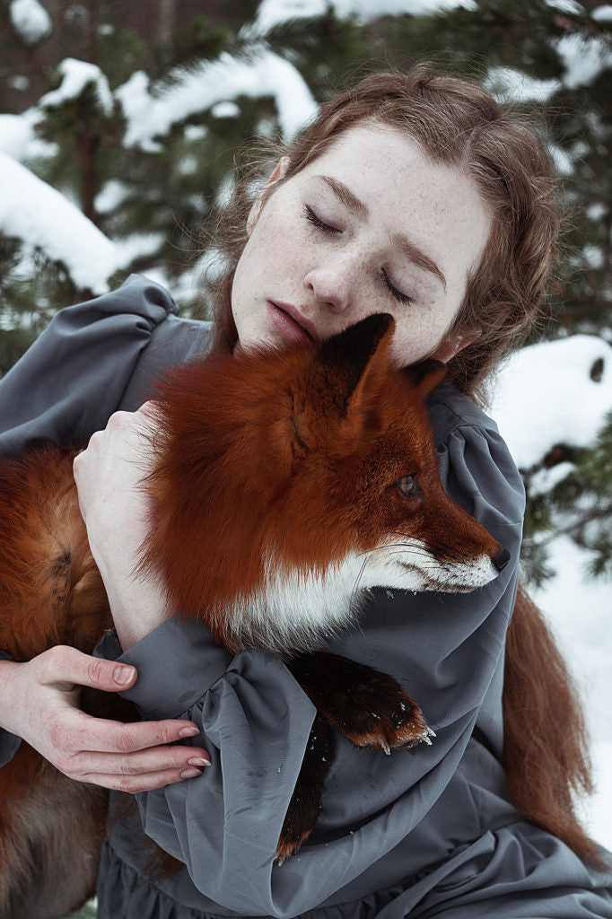 Polina Partsevskaya and Alice, the Fox by Alexandra Bochkareva