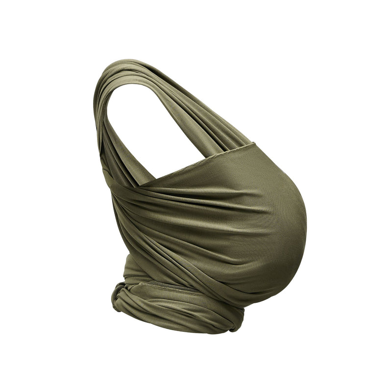Gaia Baby Carry Stretchy Baby Wrap Pure Tencel™ in Forest Green side
