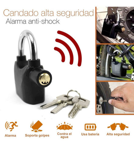 Candado con Alarma Smart Lock