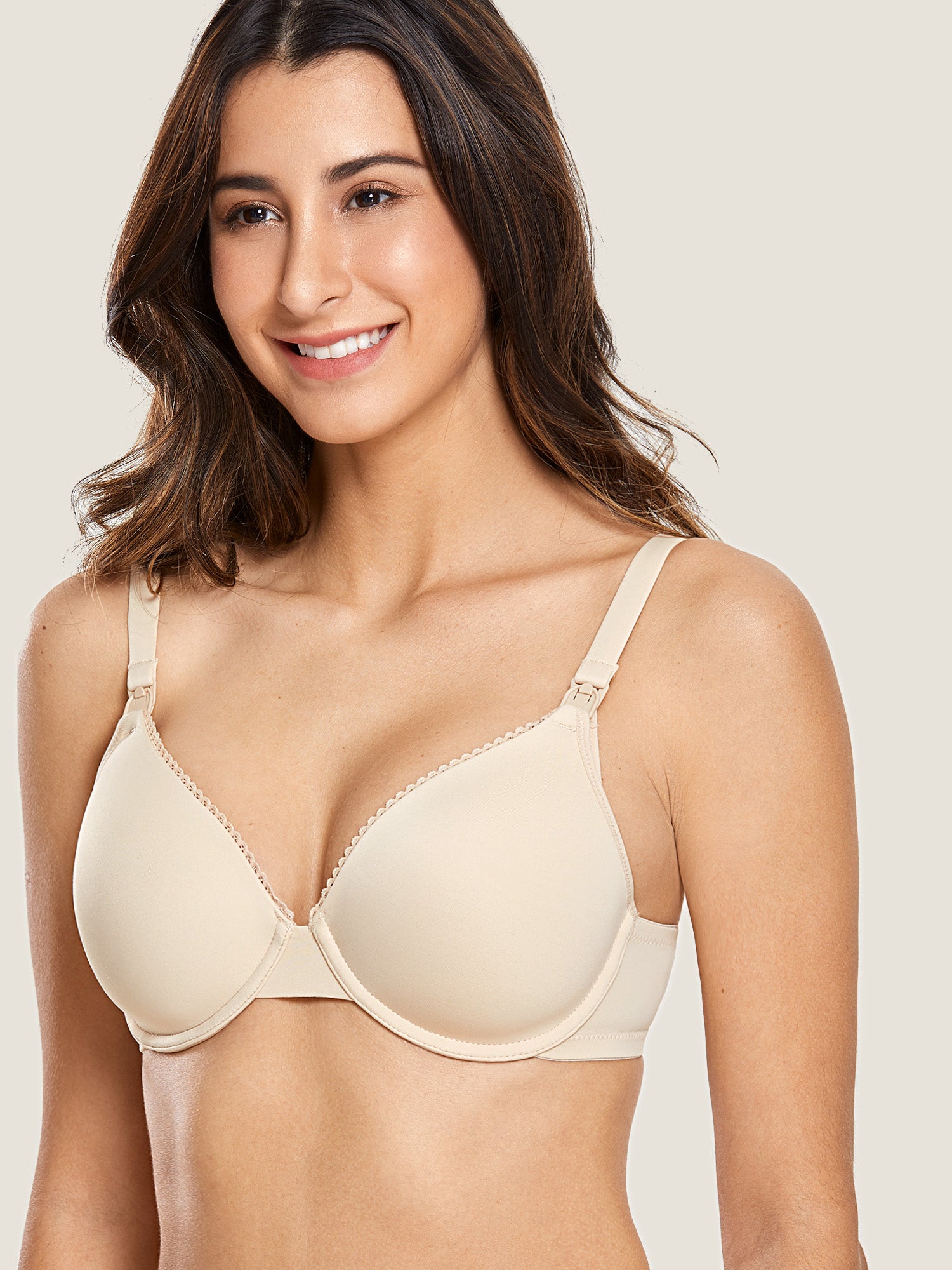 Bodycare Women Pack of 3 Beige Self Design Maternity Bra 5539S