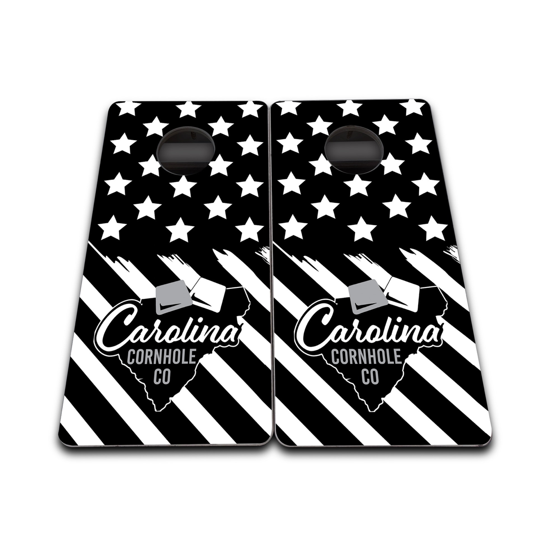 Black & White USA Mini Boards - 12″ x 24″ (Includes Mini Bags) - Carolina  Cornhole Co