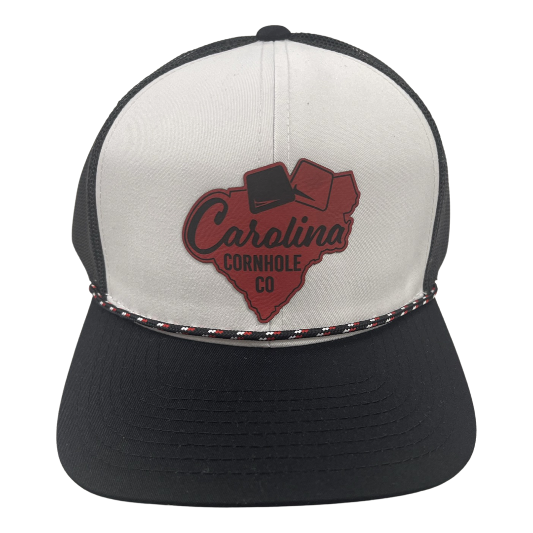 Leather Patch Bucket Hat - Black - Carolina Cornhole Co