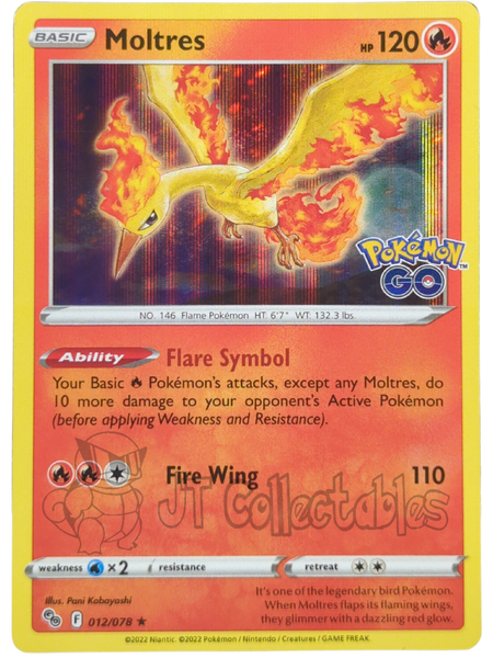 Zapdos Holo - Pokémon Go Pokémon card 029/078