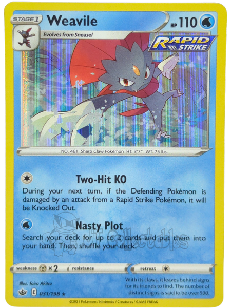 Gengar 057/198 Holo Rare Sword & Shield - Chilling Reign Pokemon 2021