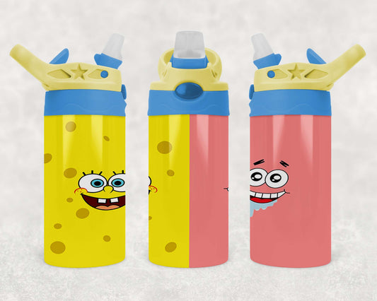 Copy of Spongebob - 2 - Children's Tumbler, Kid's Water Bottle, Water