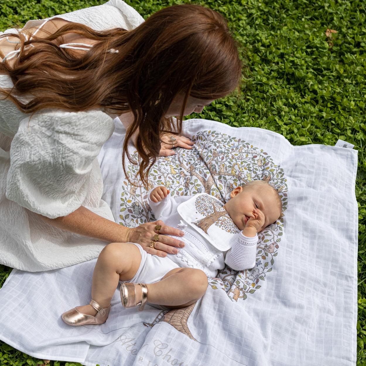 Friend and Family Tree Swaddle by Atelier Choux