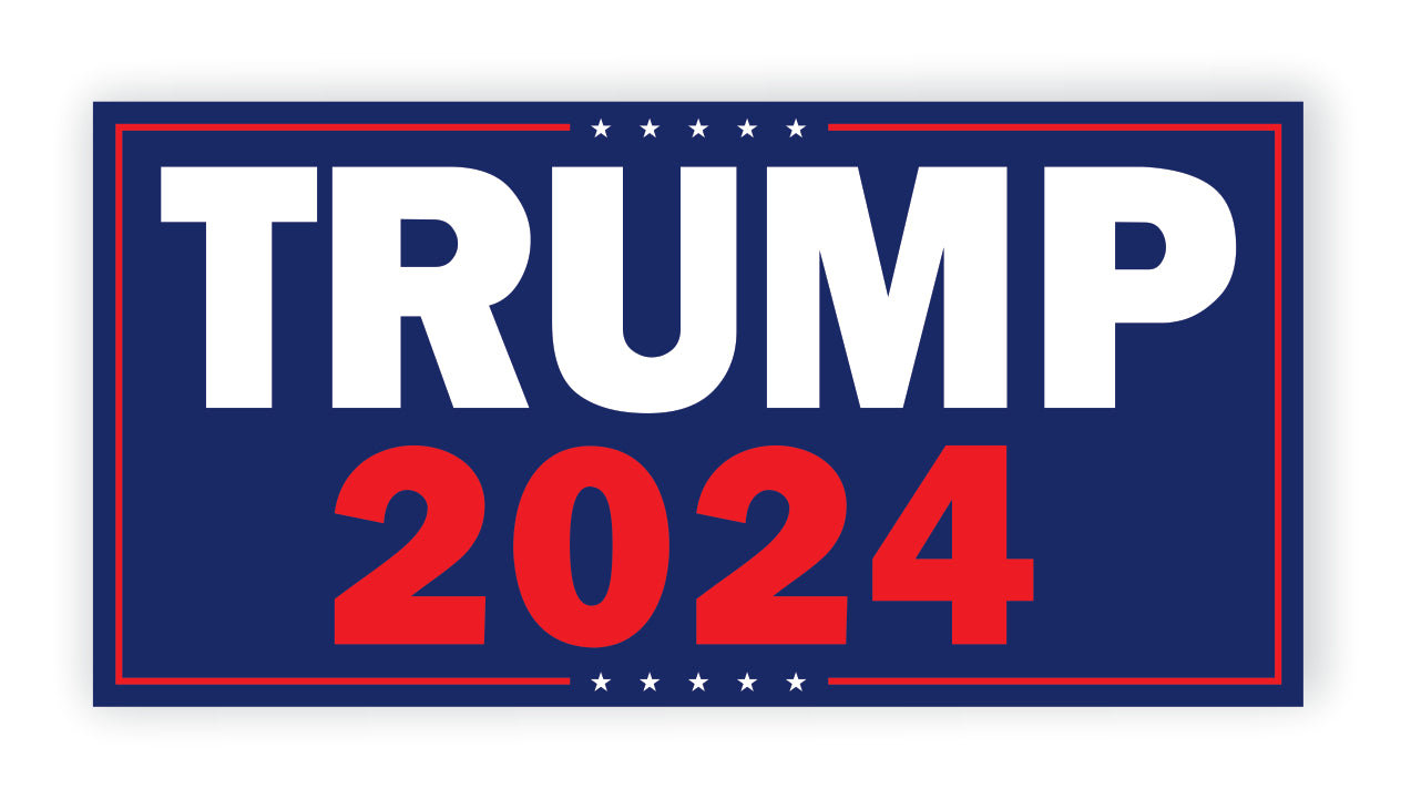 Trump 2024 Blue Sticker