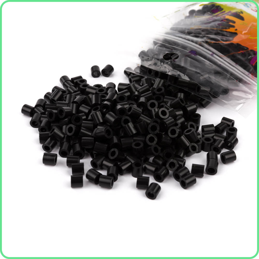 2,000 Black Fuse Beads 5 x 5mm Iron Together Fusion Beads 