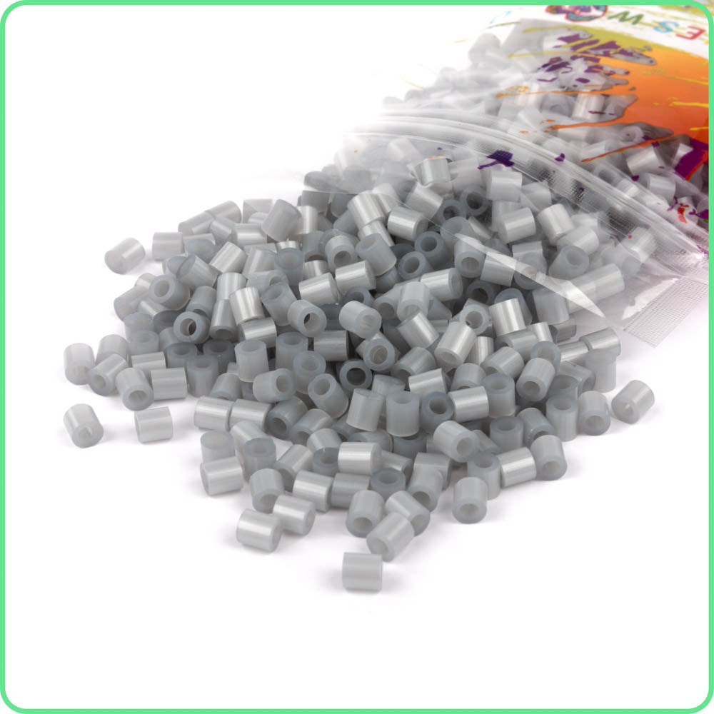 2,000 Grey Hair Fuse Beads 5mm x 5mm Bulk Pack of Fusion Beads