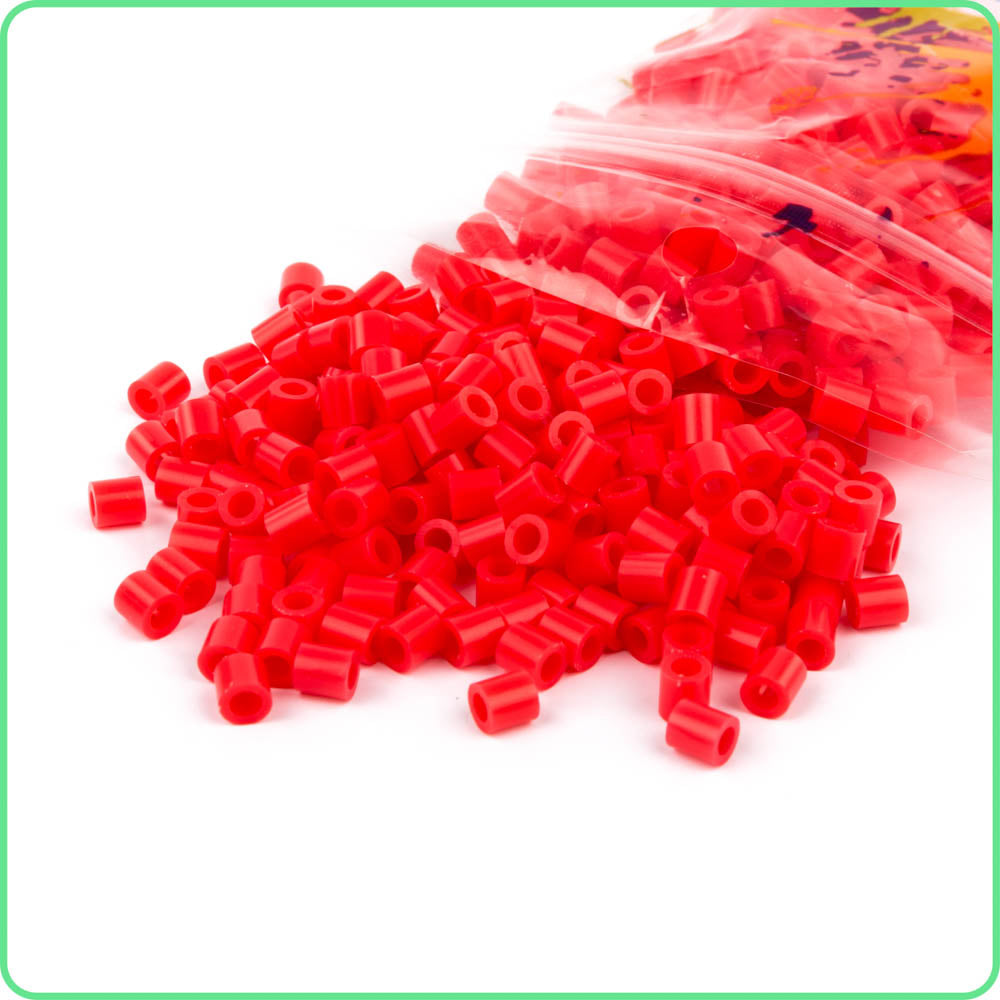 Red Translucent Fuse Beads - 5mm - 1000/Pack