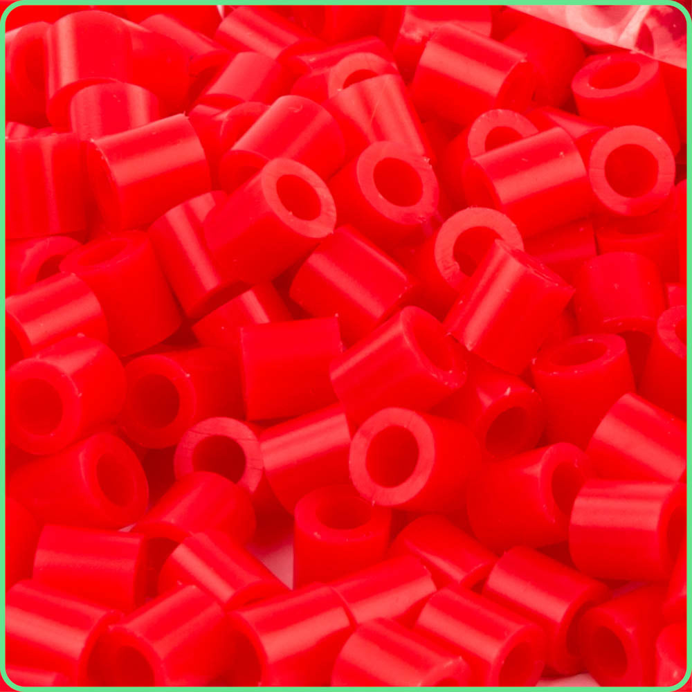 Red Translucent Fuse Beads - 5mm - 1000/Pack