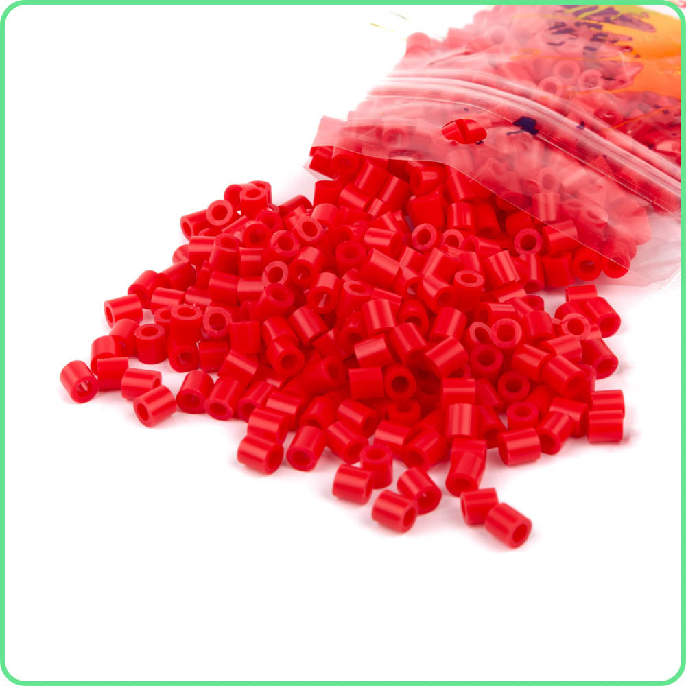2,000 Red Fuse Beads 5 x 5mm Bulk Pack of Fusion Beads Works with Perler  Beads 