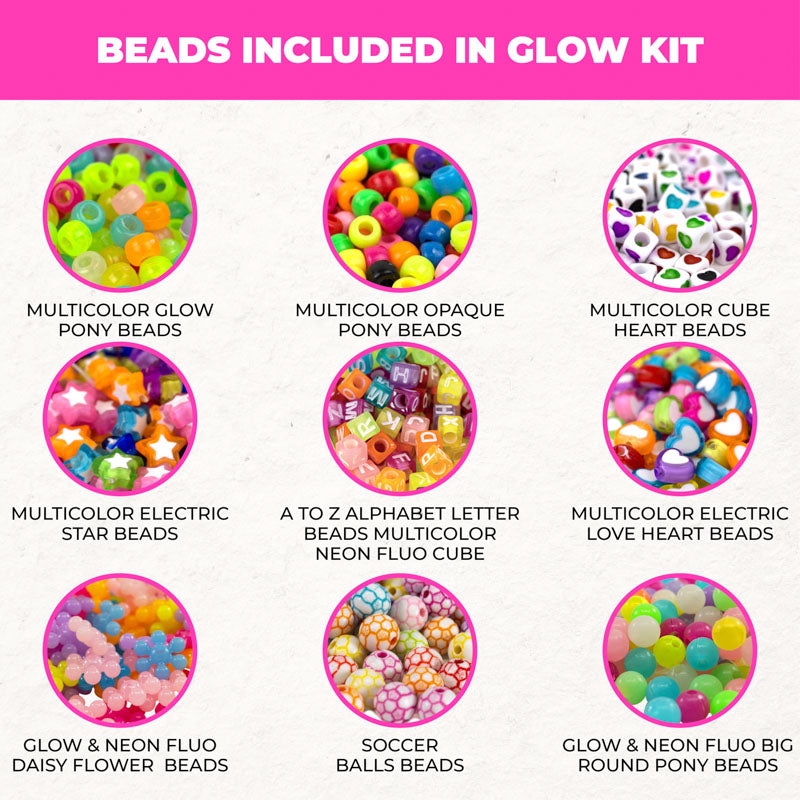 Electric Fluorescent UV Reactive Number Beads - Specialty Beads – Kandies  World