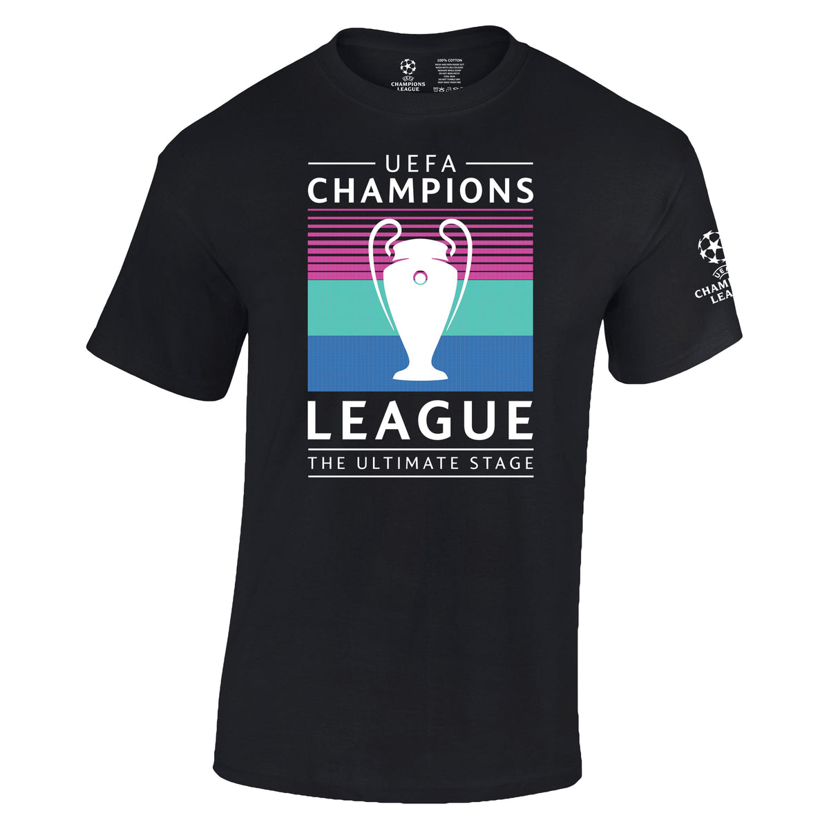 Champions League Trophy T-Shirt Black