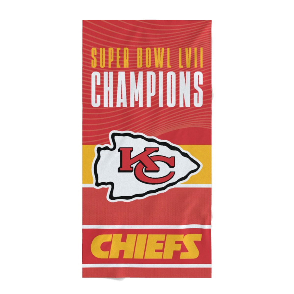 Kansas City Chiefs Super Bowl LVII Champions NFL Beach Towel