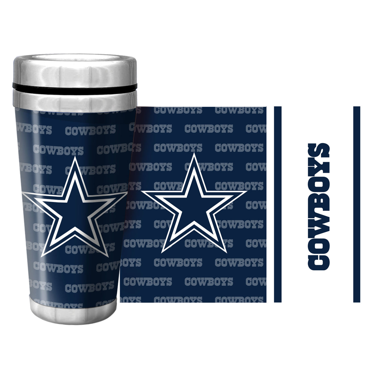 NFL Dallas Cowboys Logo and NFL Shield Ceramic Mug