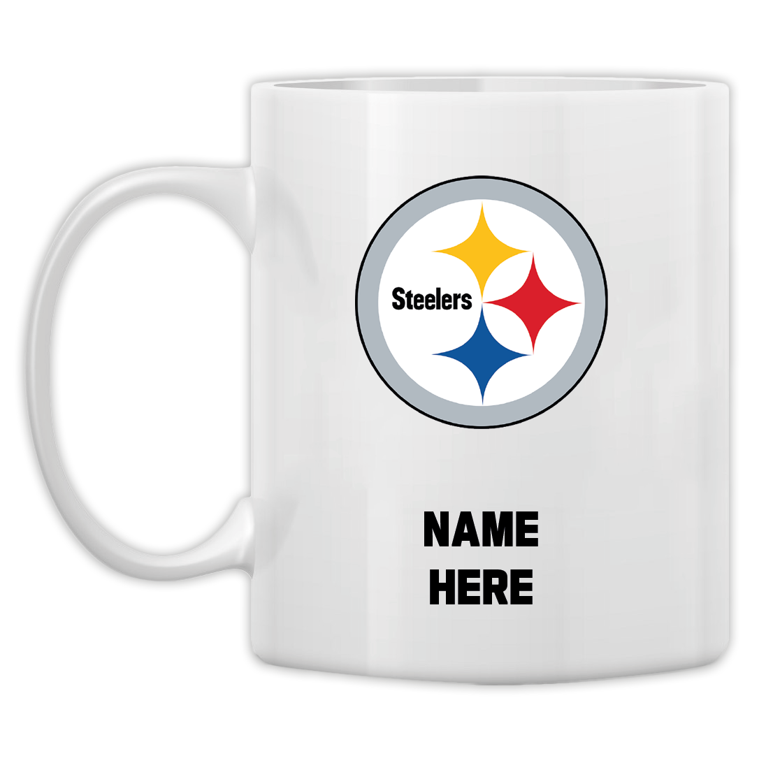 NFL Pittsburgh Steelers Sanded Curved 15oz Jumbo Mug