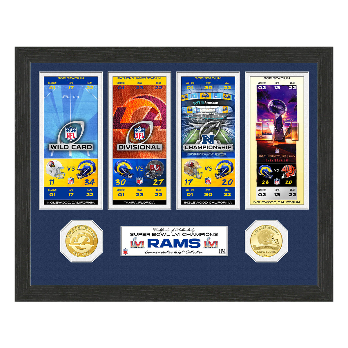 Los Angeles Rams Super Bowl Championship Ticket Collection