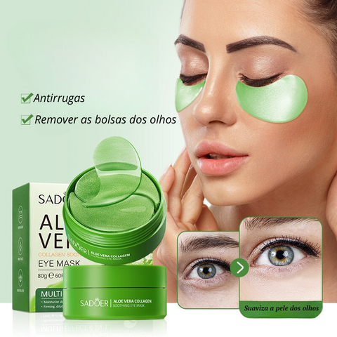 Máscara Hidratante Aloe Vera Para Os Olhos - Anti-envelhecimento, Remove  Rugas e Olheiras