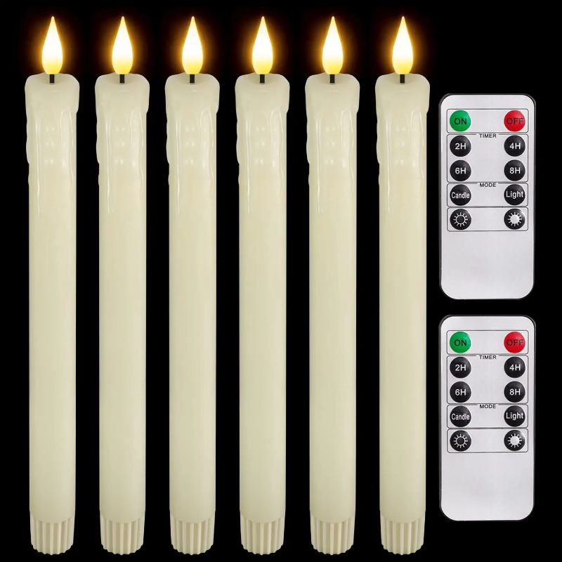LED Flameless Taper Candles With Remote