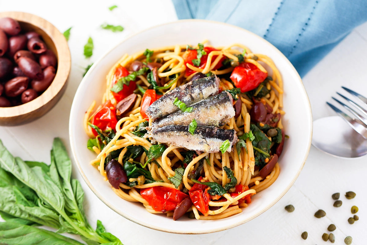 Anchovy And Olive Pasta