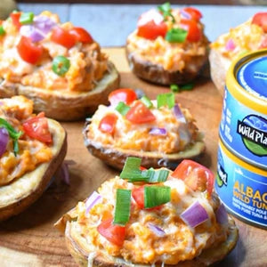 Buffalo Tuna Twice Baked Potatoes