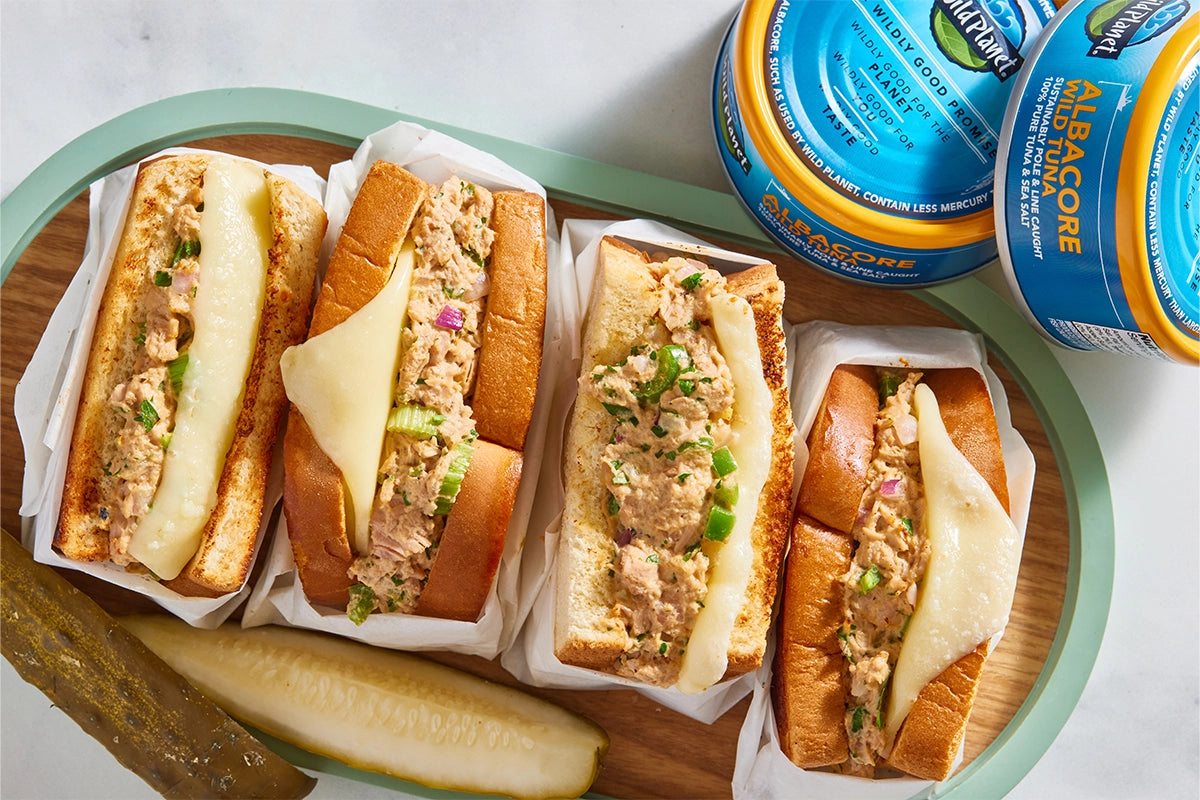 Cajun Wild Tuna Melt With Lemon Zest recipe with Wild Planet canned tuna