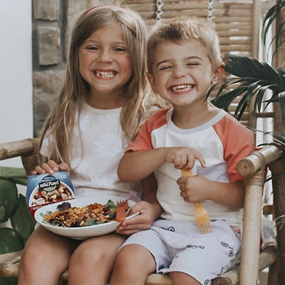 Kids eating Ready-to-Eat Tuna Salad