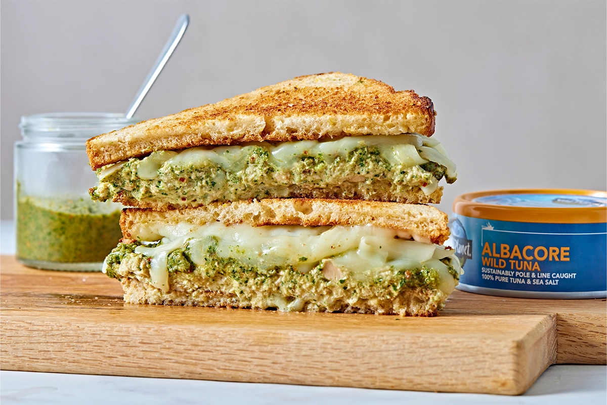 Tuna Melt With An Indian Twist recipe with Wild Planet canned tuna