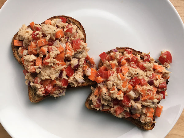 Veggie Packed Tuna Salad Toast