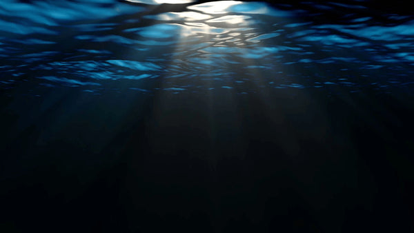 Underwater deep blue