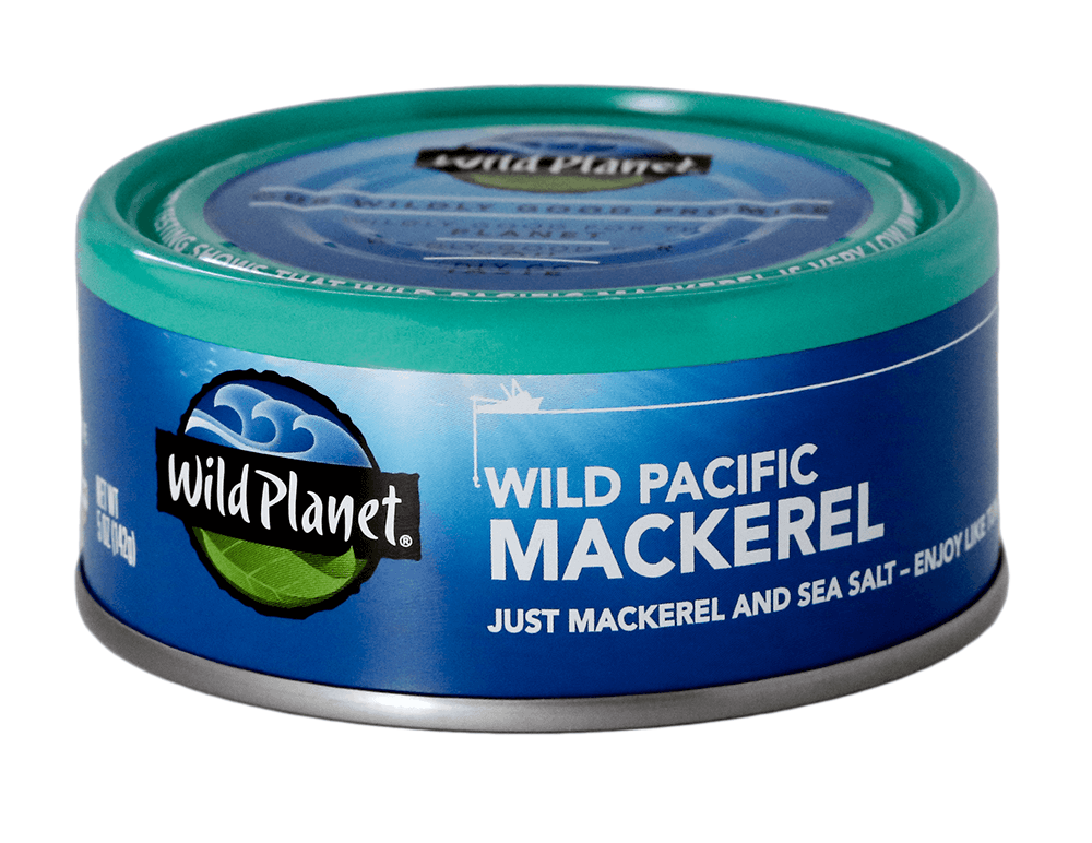 Boneless Canned Mackerel With Skin - Wild Planet Foods