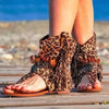 Wedge Sandals - Leopard / 37 - TinyMart