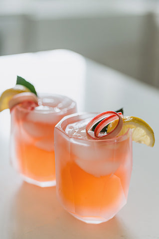 Berry Rhubarb Fizz Infused Cocktail