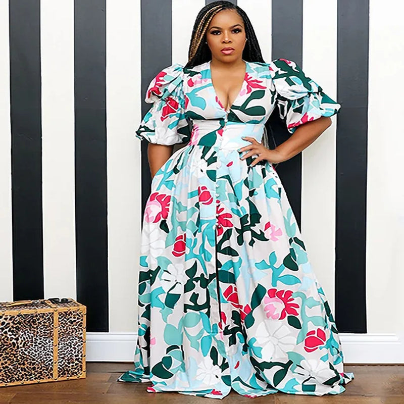 Trendy Slim Printed Women's Beach Dress in Europe and America - Image 9