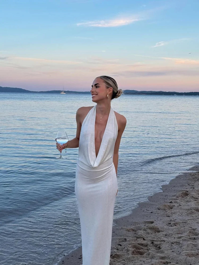 Sexy Backless Halter Dress: Slim Fit for Summer Events - Image 3