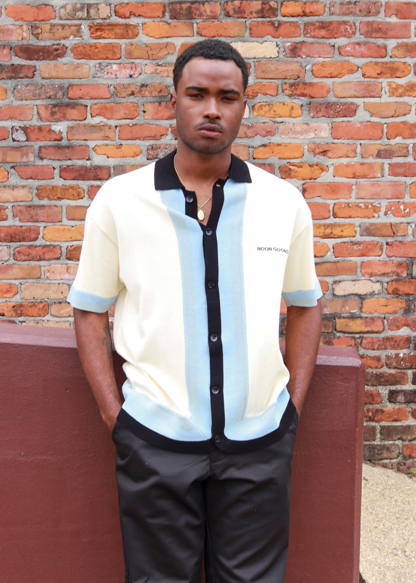 NOON GOONS BOULEVARD KNIT SHIRT VANILLA - www.muniloslagos.cl