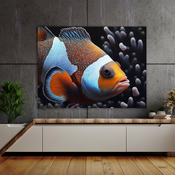 Clownfish Of Texture 3 Canvas Art - – Sense Canvas