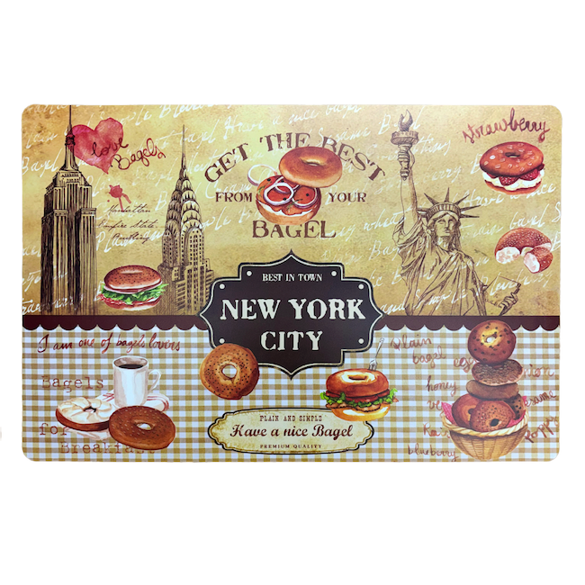 New York Bagel Shop Kitchen Mat (17x11in)