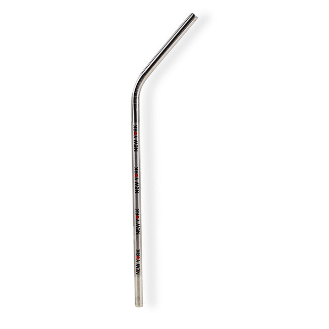 Big Apple New York Metal Straws (3 Metallic Colors)