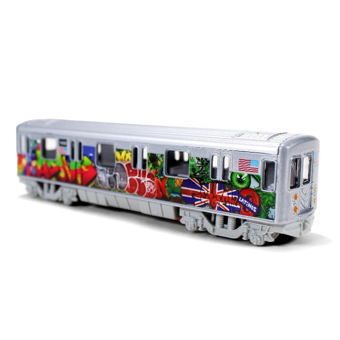 Die-Cast Collectible Graffiti Art Subway Train Toy (8x2