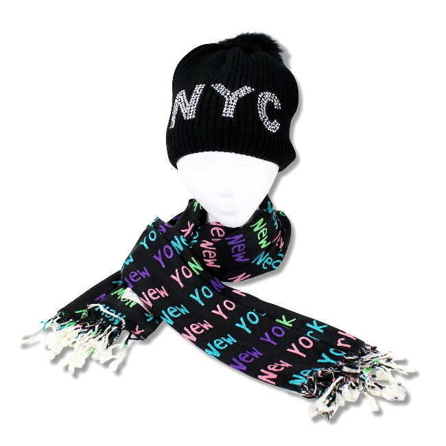 Pashmina Rainbow Tassel New York Scarf | Tassel NYC Scarf (2 Colors)