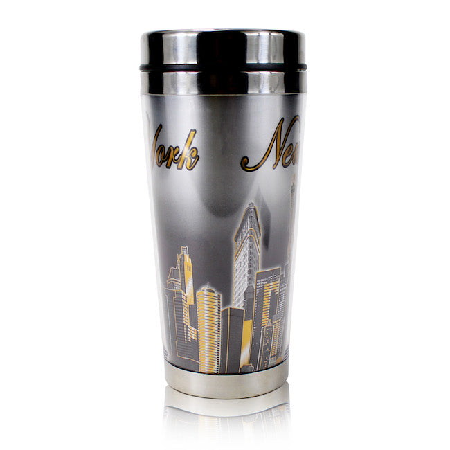 20oz. Silver Skyline of New York Tumbler | NYC Souvenir