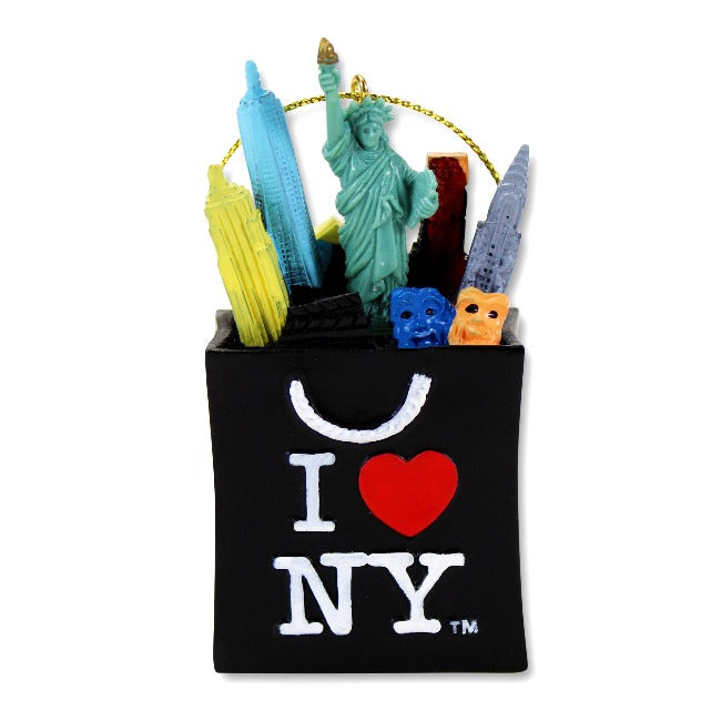 Shopping Bag I Love New York Ornament | NYC Ornament (2 Colors)