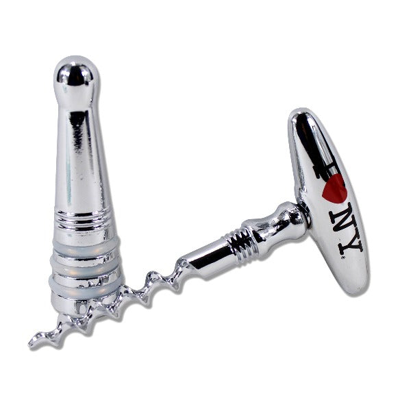 Metal Official I Love NY Wine Stopper & Corkscrew Combo | I Love New York Gift